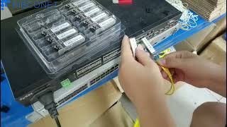 Test video  SFP10gSr SFP Fiber Optic Transceiver Module 10g 850nm 300m Multimode LC Ddm Modules [upl. by Albina517]