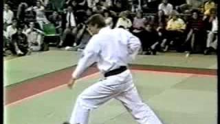 BKK Kyokushin Karate Jeff Whybrow Kata Demonstration 1986 [upl. by Mcnully]