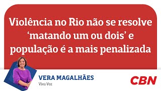 Violência no Rio não se resolve ‘matando um ou dois’ e população é a mais penalizada [upl. by Eeliab]