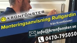 Monteringsanvisning rullgardin från Kronfönster [upl. by Lynad]