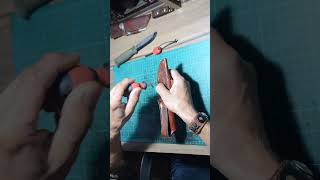 Handmade Leather Mora Sheath Pouch handmade custom foryou fyp viralvideo viralshorts shorts [upl. by Trinette940]