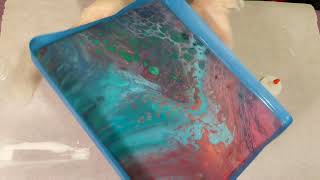 Testing TriArt Liquid Glass Diluted with Water to Seal an Acrylic Pour Painting [upl. by Ydal]