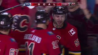 Flames score 5 in third period comeback [upl. by Leiuqese]