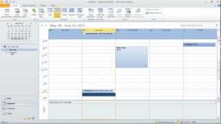 How to work with Multiple Calendars in Outlook 2010 [upl. by Dulcea459]