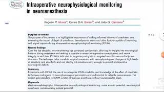 Intraoperative neuromonitoring IONM and Anesthesia [upl. by Tnayrb]