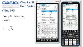 ClassPad Help 73  Complex Number Basics [upl. by Eibbed]