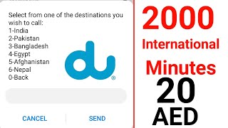 How do I subscribe to du international minutesHow can I activate du international call package [upl. by Aratehs988]