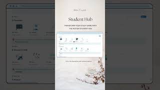 Notion Student Hub digitalmarketing notiontemplates digitalproducts shorts [upl. by Friedly817]