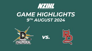 Game Highlights Phoenix Thunder vs Canterbury Red Devils  NZIHL 9th August 2024 [upl. by Rednav312]