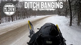 Ditch Banging Race Sleds  ZR 6000 SX  MXZX 600 RS [upl. by Euqinimod496]