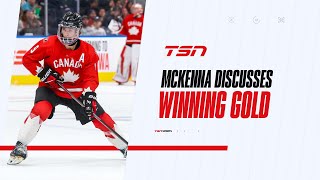 It was a gutsy win McKenna on Canada beating Czechia to win the Hlinka Gretzky Cup [upl. by Yeung]