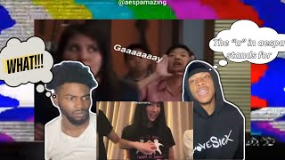 The “a” in aespa stands for gaaaaaaay insta live edition reaction [upl. by Panthia]