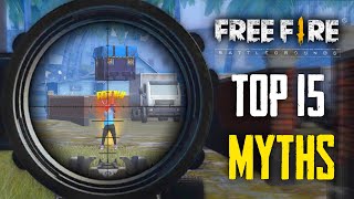 Top 15 Mythbusters in FREEFIRE Battleground  FREEFIRE Myths 194 [upl. by Ubald]