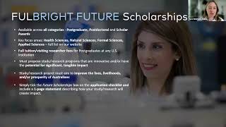 Fulbright Scholarships  Tara Whitfield  Rhodes and Prestigious Scholarships Seminar 2023 [upl. by Boice]