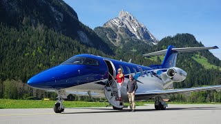 FLYING THE BRAND NEW PC24 JET in the SWISS ALPS [upl. by Roxy]