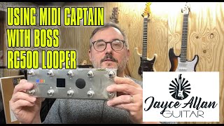 Using MIDI Captain with Boss RC500 Looper [upl. by Jacquetta214]