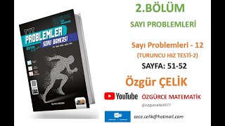 Hız ve Renk TYT ProblemSayı Problemleri 12Turuncu Hız Testi 2 sayfa 5152 [upl. by Yenetruoc]