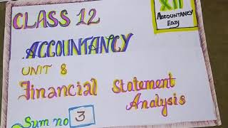 Class 12 Tamilnadu State Board Accountancy Chapter 8 sum no 3 [upl. by Ynnavoj]