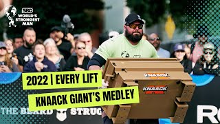 EVERY LIFT  KNAACK Giants Medley  2022 SBD Worlds Strongest Man [upl. by Skippie]