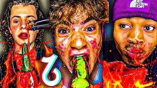 EXTREME Spicy Food TikTok Compilation 22 🥵🌶 [upl. by Leuqar]