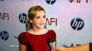 Kiernan Shipka INTERVIEW at the 2010 AFI Awards 2011 [upl. by Heall]