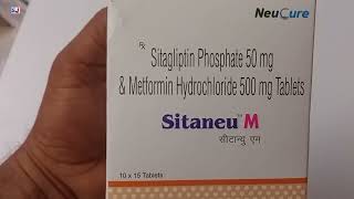 Sitaneu M Tablet  Sitagliptin Phosphate 50 mg amp Metformin Hydrochloride 500 mg Tablets  Sitaneu M [upl. by Lezah]