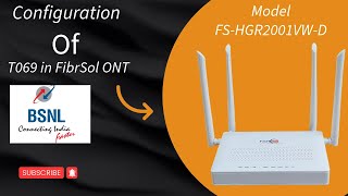 Configuration of bsnlbroadband Tr069 in Fibrsol ONT [upl. by Nwahsyd81]