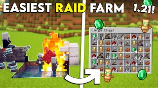 Minecraft EASIEST Raid Farm 121  Simple Raid Farm Tutorial [upl. by Srednas104]