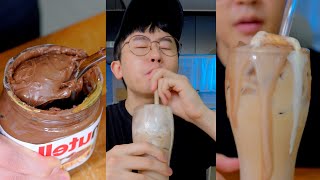 How to make nutella latte [upl. by Yelraf]