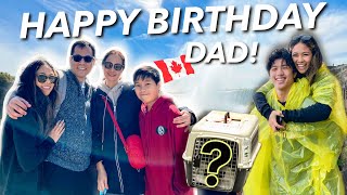 Celebrating DADS BIRTHDAY In CANADA bringing our dog to the Philippines [upl. by Old]