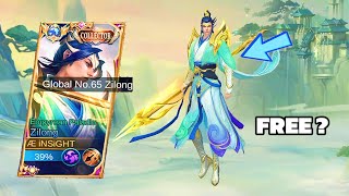 COLLECTOR SKIN ZILONG FOR FREE  ZILONG GAMEPLAY [upl. by Auhsaj290]