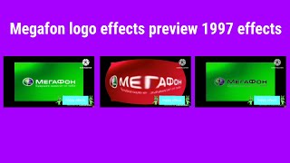 megafon logo effects preview 1997 effects [upl. by Eihtur]