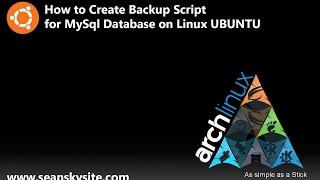 How to Create Backup script for MySql Database on Linux Ubuntu [upl. by Percy325]