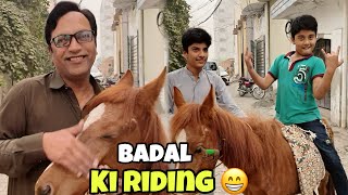 Aaj badal nay dil khush kar diya 😍  horse 🐎 riding [upl. by Attej]