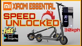 XIAOMI SCOOTER ESSENTIAL  LITE SPEED UNLOCKED  30 kph  SPEED HACK  TOP SPEED  DOWN G [upl. by Linnie]