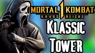 THE WOODSBORO SLASHER  Mortal Kombat 1 “GHOSTFACE” Klassic Tower [upl. by Siravaj]