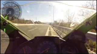 Kawasaki Ninja 250r AccelerationTop Speed [upl. by Assiralk]