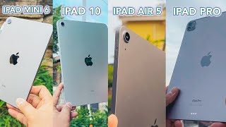 iPad Mini 6 vs iPad 10 vs iPad Air 5 vs iPad Pro M2 Chip Lebih Baik Beli yang Mana di Tahun Ini [upl. by Yennej577]