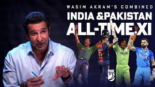 Nobody is beating this team  Wasim Akram picks India amp Pakistans AllTime ODI XI I Fox Cricket [upl. by Reiniar493]