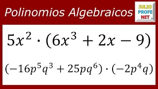 MULTIPLICACIÓN DE MONOMIO POR POLINOMIO [upl. by Leahcimnaes]