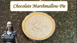 Chocolate Marshmallow Pie  My Great Grandmas Recipe [upl. by Naerad]