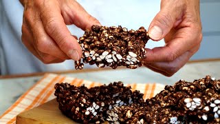 Barrette di Riso Soffiato Al Cioccolato Le Ameranno Tutti  NO FORNO  Puffed Rice Chocolate Bars [upl. by Abrahams]