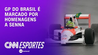 GP do Brasil é marcado por homenagens a Senna  AGORA CNN [upl. by Eatton20]