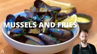 FRENCHY COOKS MUSSELS AND FRIES [upl. by Swart]