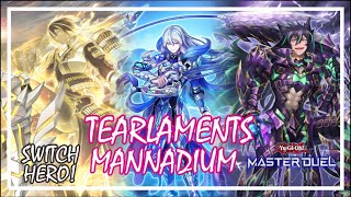 TEARLAMENTS MANNADIUM COMBO RANKED GAMEPLAY YuGiOh Master Duel mannadium tearlaments [upl. by Gothar]