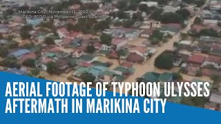 Aerial footage of Typhoon Ulysses aftermath in Marikina City [upl. by Llebana573]