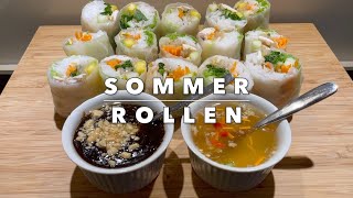 Vietnamesische Sommerrollen und 2 Dips einfach schnell und lecker [upl. by Maureene913]