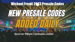 Michael Franti presale 2023 [upl. by Aigil]