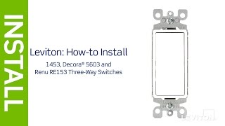 How to wire a 3Way Light Switch  Leviton [upl. by Ailehpo]