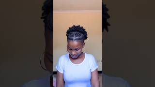 Simple Everyday Hairstyle for Short Natural Hairs✨hairstyles naturalhairstylesnaturalhairshorts [upl. by Ahsoym]